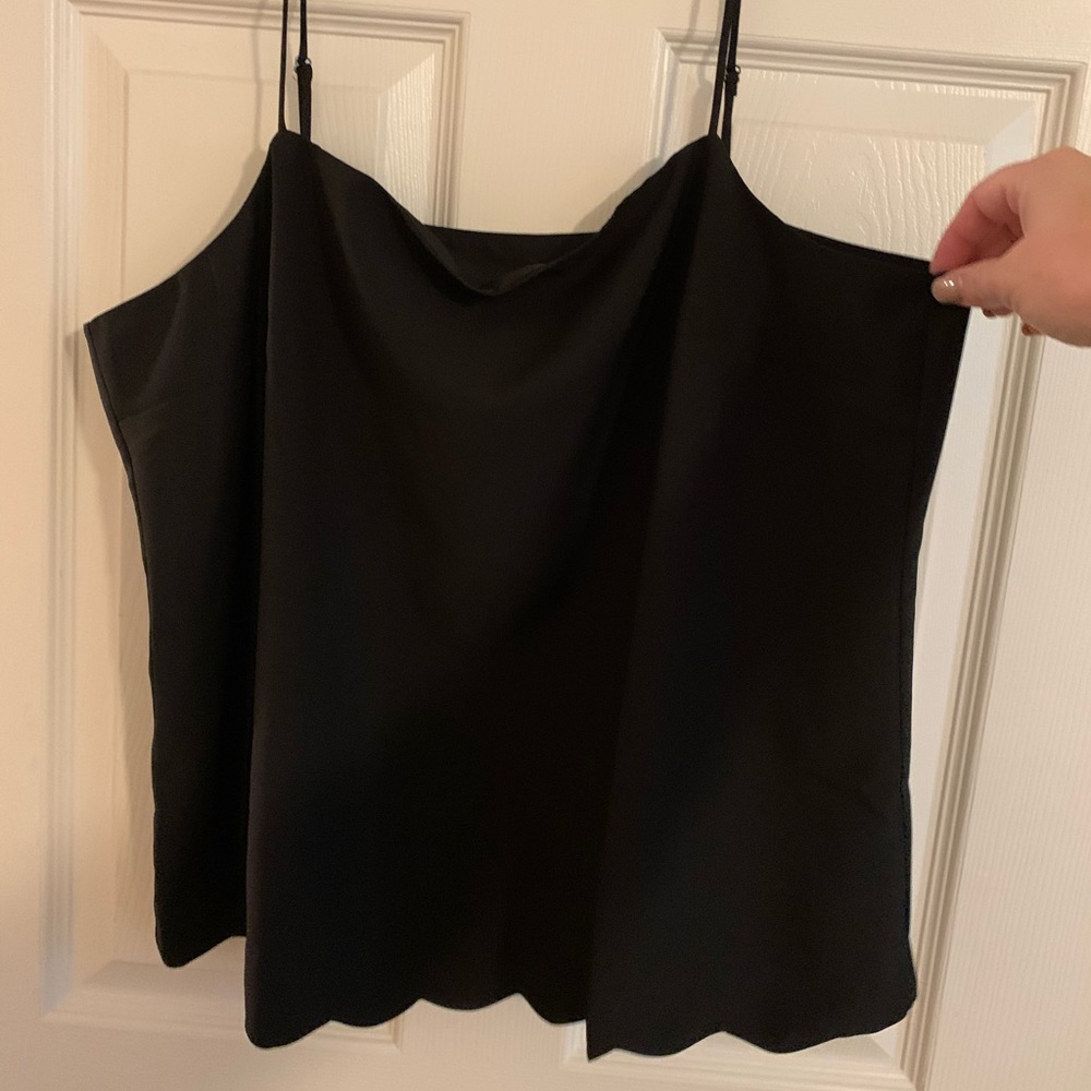 J Crew black dressy tank.